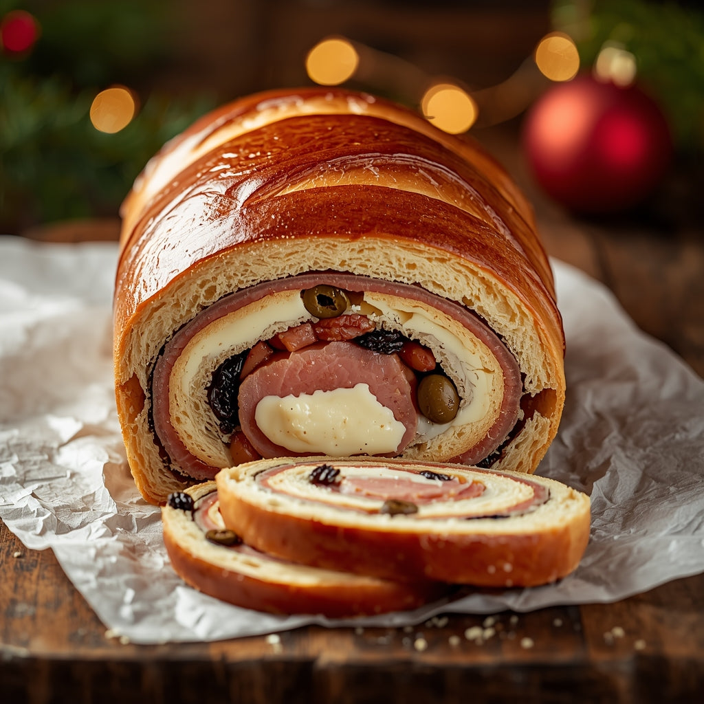 PAN DE JAMON CON QUESO CREMA