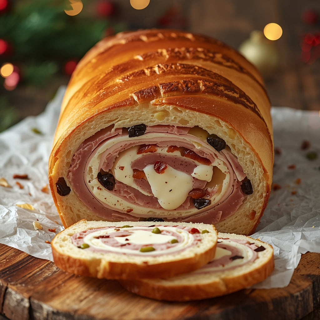 PAN DE JAMON CON QUESO CREMA